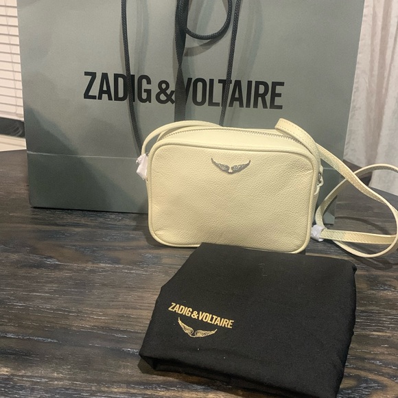 Zadig & Voltaire XS Boxy Wings Leather Crossbody - Picture 1 of 11